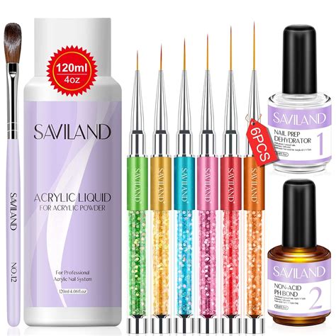 Amazon Saviland 4 Oz Monomer Acrylic Nail Liquid With Nail