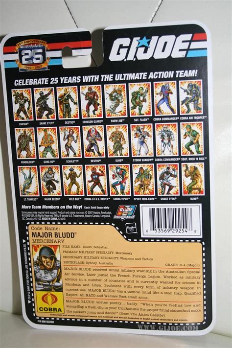 Gi Joe Th Anniversary Ssgt Major Bludd Mercenary Parry Game