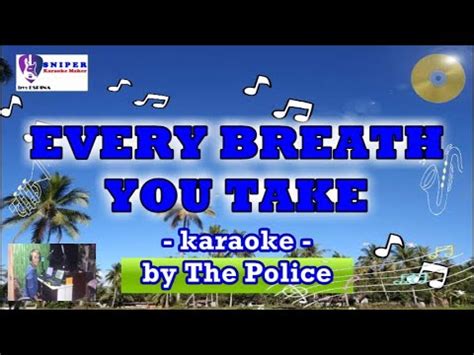 EVERYBREATH YOU TAKE Karaoke By The Police Lower Key YouTube