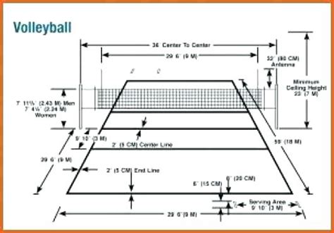 Volleyball Court Drawing at PaintingValley.com | Explore collection of ...