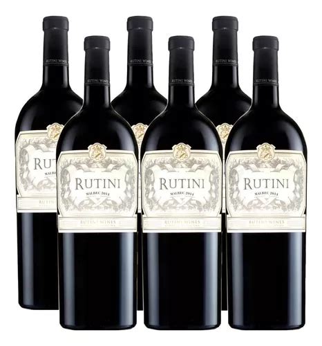 Vinho Rutini Malbec Argentino Tinto Ml Kit Unidades Frete Gr Tis