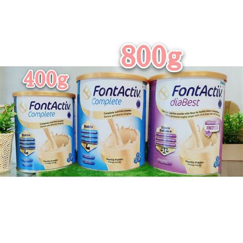 1 FontActiv Complete VANILLA FLAVOUR 2 FontActiv DiaBest VANILLA