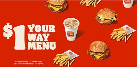 Burger King S 1 Your Way Menu And Other Deals EatDrinkDeals