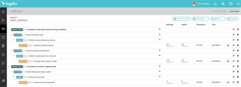 Import logframe from Excel - LogAlto Knowledge Base