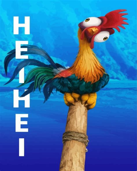 Hei Hei Moana Animation Paint By Number PaintByNumbersUsa