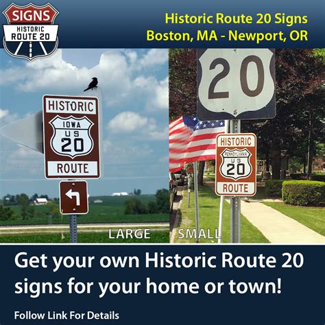 Buy Your Historic Route 20 Signs - The Historic US Route 20 Association