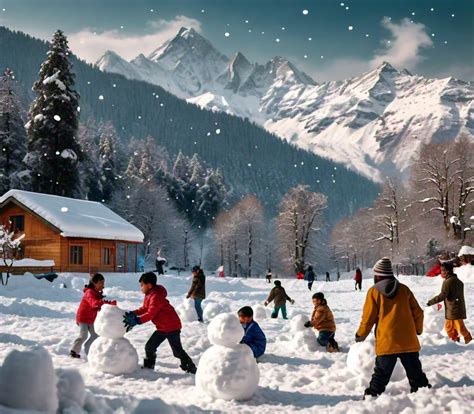 magic  snowfall  kashmir