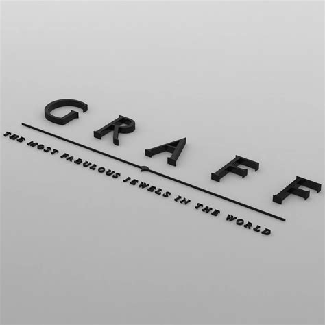 Graff Logo 3D Model By 3d Logoman