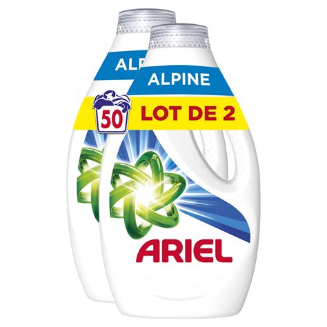 Lessive Liquide Alpine Power Ariel Les Bidons De L Prix Carrefour