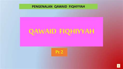 Qawaid Fiqh Pt Ppt