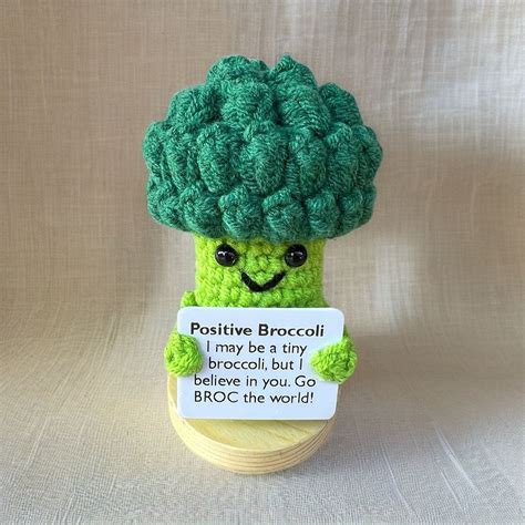 3PCS Positive Vegetables Positive Broccoli Mushroom Pineapple Mental