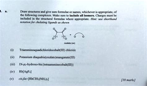 SOLVED Draw Structures And Give Sum Formulas Or Names Whichever Is