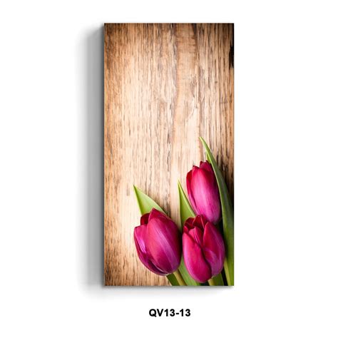 MAWAR HIASAN DINDING KAYU Kenquotes MINI Wall Hanging Flower Tulip