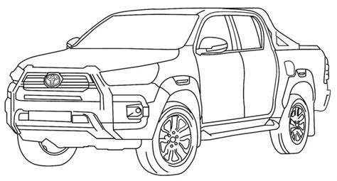 Desenhos De Hilux Para Colorir Bora Colorir