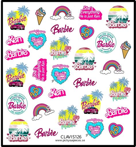 Stickers Barbie 2 Pick Your Pieces