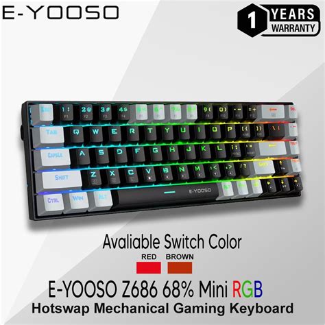 Jual E Yooso Z Mini Rgb Hotswap Mechanical Gaming Keyboard