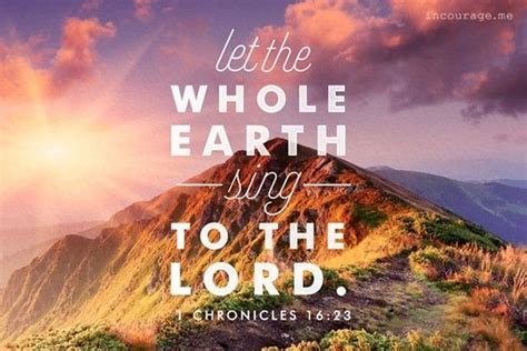 Let The Whole Earth Sing To The Lord Each Day Proclaim The Good News