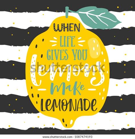 Hand Drawn Typography Poster Lemons Inscription Stock Vector Royalty