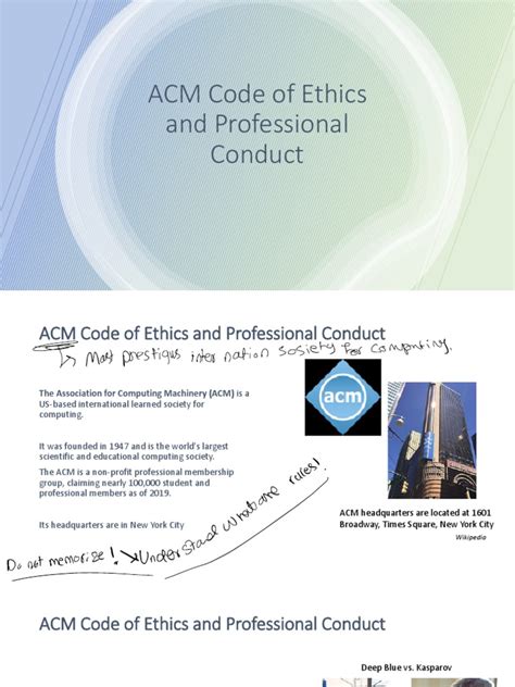 ACM Ethics | PDF | Association For Computing Machinery | Computing