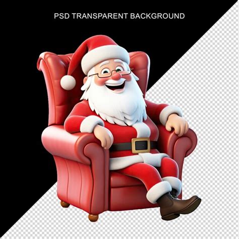 Premium PSD Santa Claus 3d Render With A Transparent Background In Psd