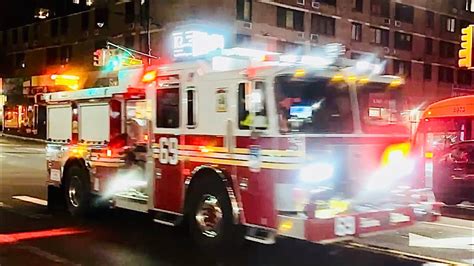 FDNY ENGINE 69 RESPONDING ON EAST 149TH STREET IN THE MOTT HAVEN AREA