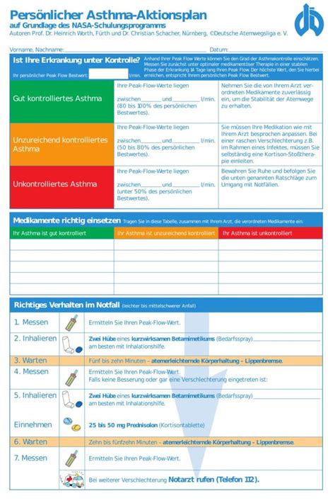 Aktionsplan Asthma Svg