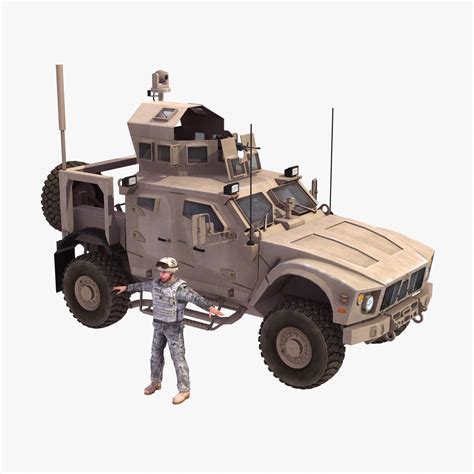 3d matv vehicle army model