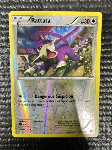 Rattata 87 122 BREAKPoint Reverse Holo Common Pokemon Card EBay