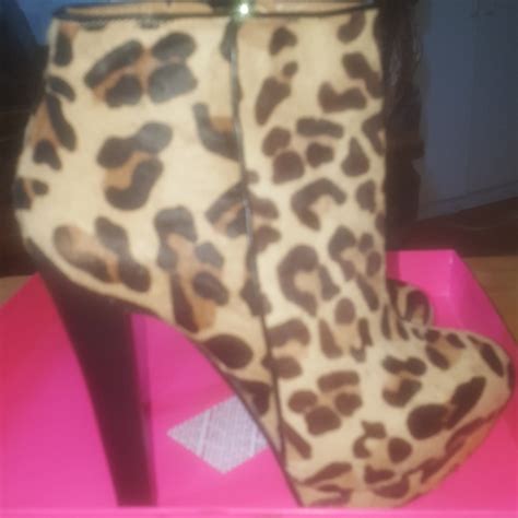 Zara Shoes Zara Leopard Print Short Hair Boots Poshmark