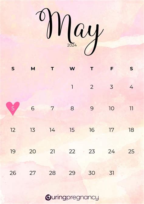 Calendar May Carmen Starlene