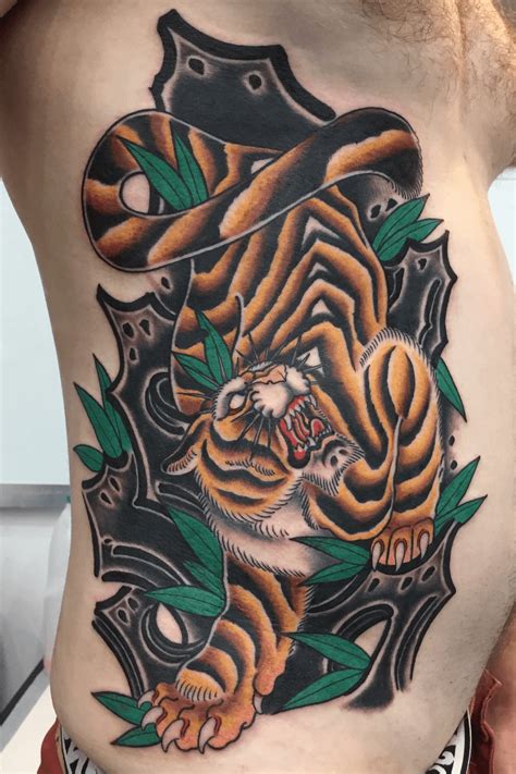 Tiger Tattoo On Ribs