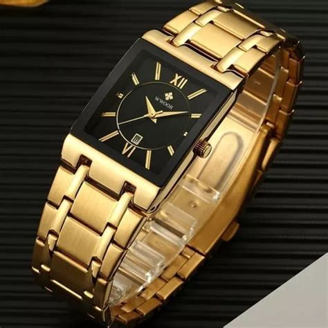 Reloj Rectangular Wwoor Cuarzo Hombre Cuotas Sin Inter S