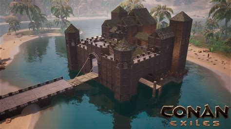 How To Build A Castle In Water [timelapse] Conan Exiles Youtube