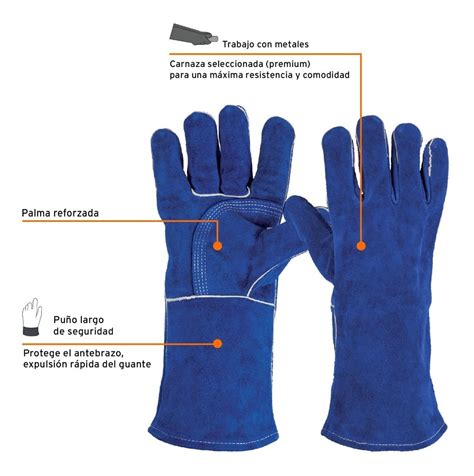 Guantes Carnaza Uso Rudo Soldar Truper 15246 Meses Sin Intereses