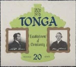 Stamp: Arrival of Christiany in Tonga (Tonga) (150th Anniversary of ...