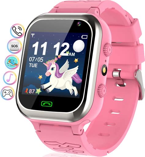 Montre Connectée Enfant Smartwatch Téléphone Pour Fille Garçon avec