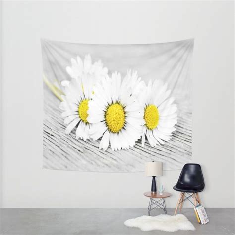 Daisies Wall Tapestry By Artbyjwp Society6 Tapestry Wall Tapestry