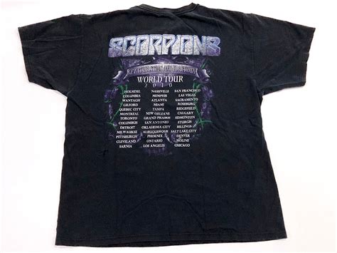 The Scorpions T Shirt Live Concert World Tour Get Your Sting Etsy