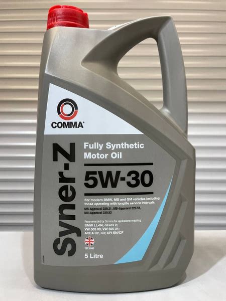 Масло моторное Comma 5W-30 Синтетическое - купить в интернет-магазине ...