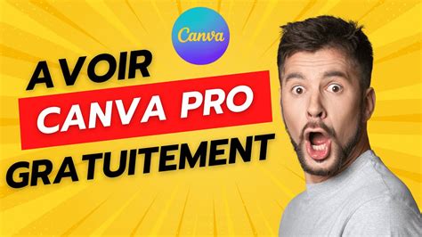 Comment Avoir Un Compte Canva Pro Gratuitement Youtube