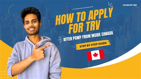 How To Apply For A Temporary Resident Visa Trv After Studies Step