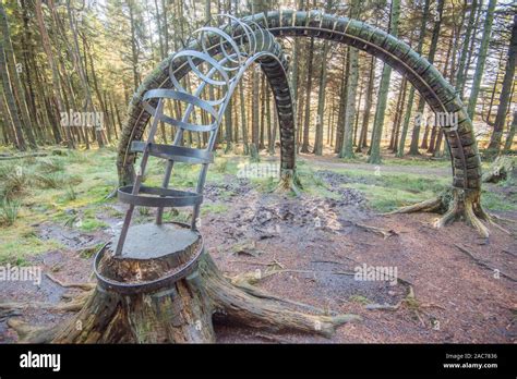 Pendle Sculpture Trail Barley Stock Photo - Alamy