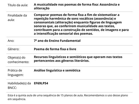 A musicalidade nos poemas de forma fixa: Assonância e aliteração ...