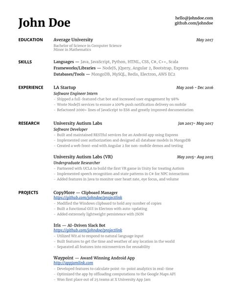 Copy Of Copy Of John Doe Resume 2pdf Docdroid