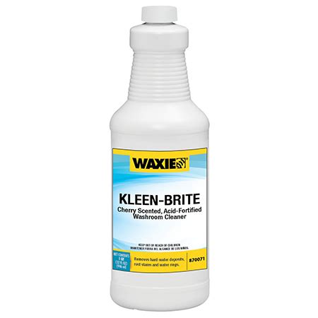 Waxie Kleen Brite Restroom Cleaner Qt Cherry Valley Janitor