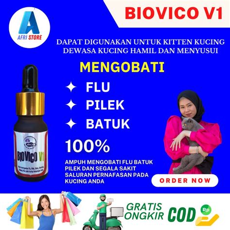 Jual Biovico V Obat Batuk Pilek Flu Kucing Antibiotik Bisa Untuk