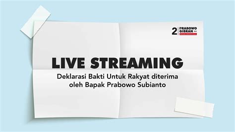 Live Streaming Konferensi Pers Youtube