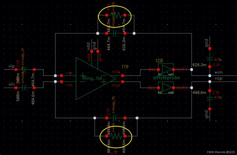 【cadence】stb仿真和ac仿真——以一个简单的全差分反相放大器仿真为例 Csdn博客