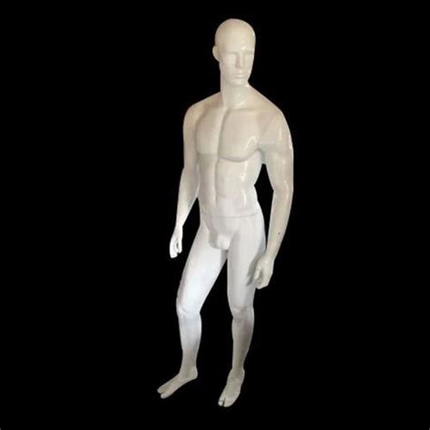 Fiberglass White 4 8 Feet Male Standing Mannequin For Garment Shop