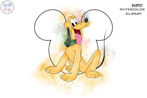 Pluto Clipart Pluto Png Pluto Watercolor Pluto Watercolor - Etsy